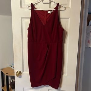 Maroon Manydress mid thigh dress